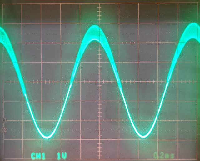 プッシュ側が発振する様子