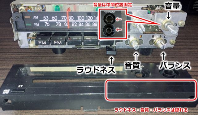 隠しつまみと隠しスイッチ