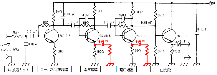 ゲインアップ回路図